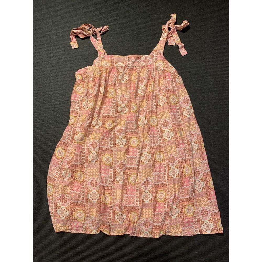 New Savanna Jane Tassel Detail Mini Dress Tie Straps Size Large